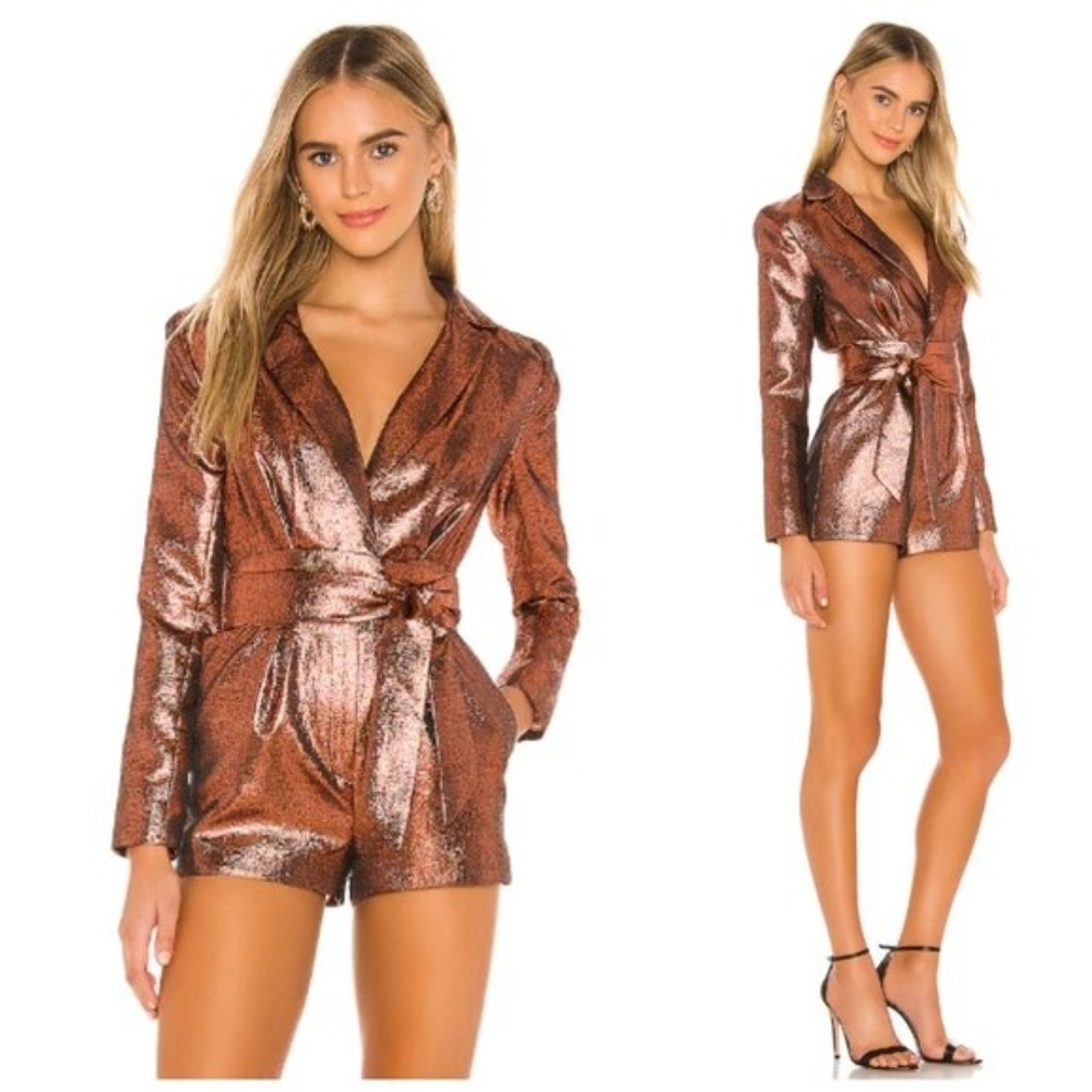 Shimmering Brown Jumpsuit